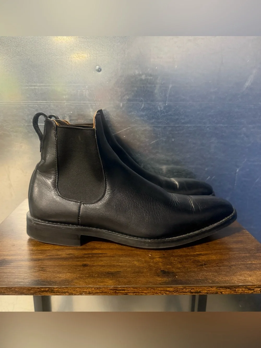 Allen Edmonds Liverpool Chelsea Boots Men's 11 D Black Leather